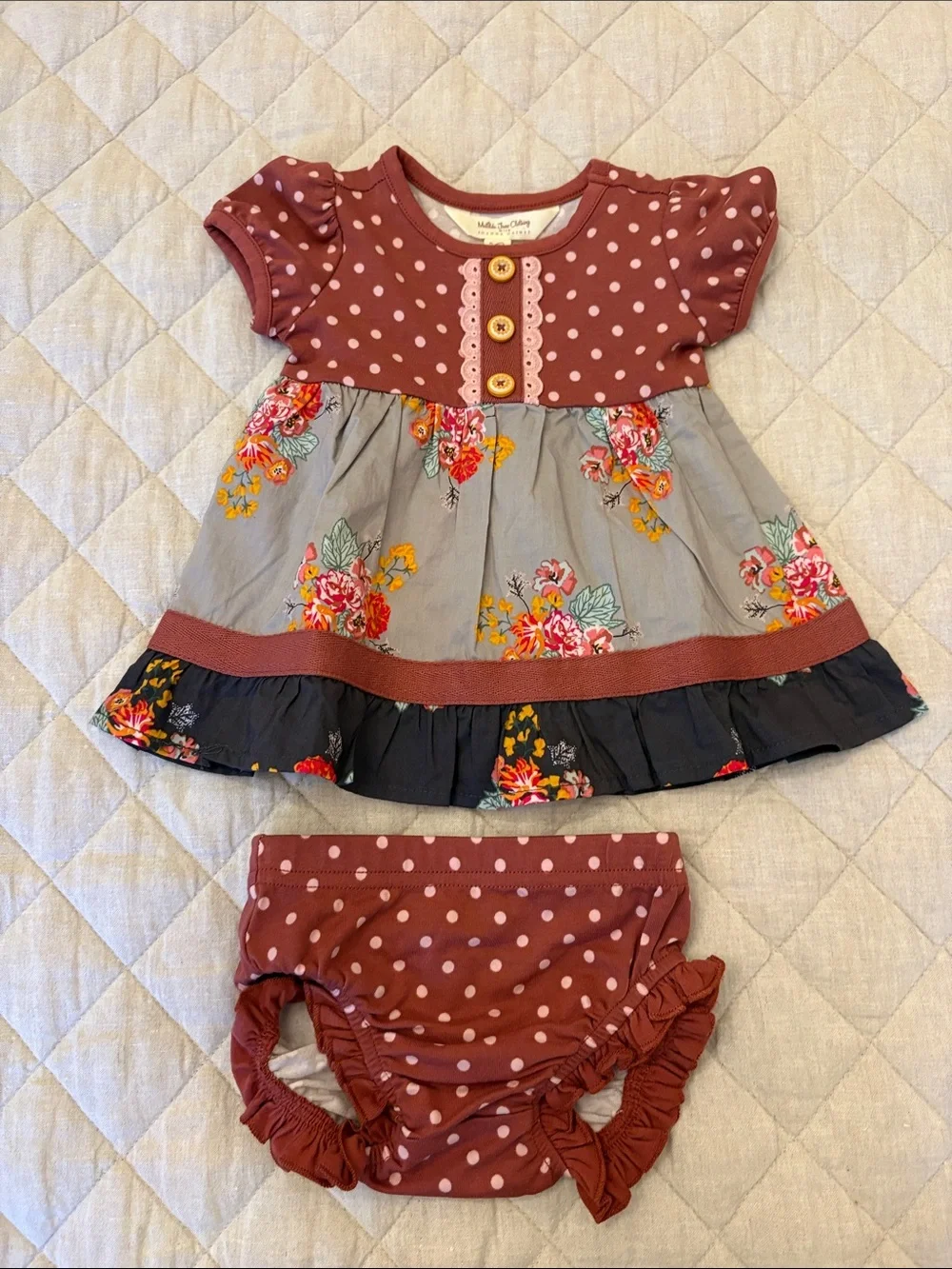 Matilda Jane Polka Dot & Floral Two-Piece Dress Set - Joanna Gaines Collection